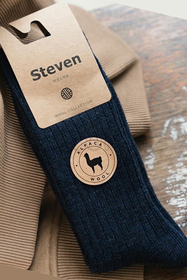 Шкарпетки з вовни альпаки STEVEN ART 044
