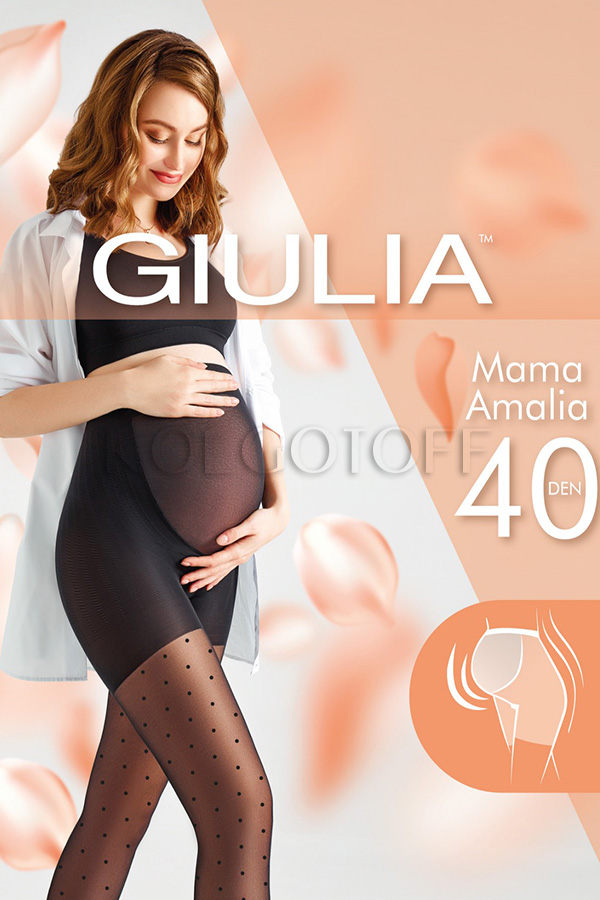 Колготки для майбутніх мам з візерунком в точку GIULIA Mama Amalia 40 model 1