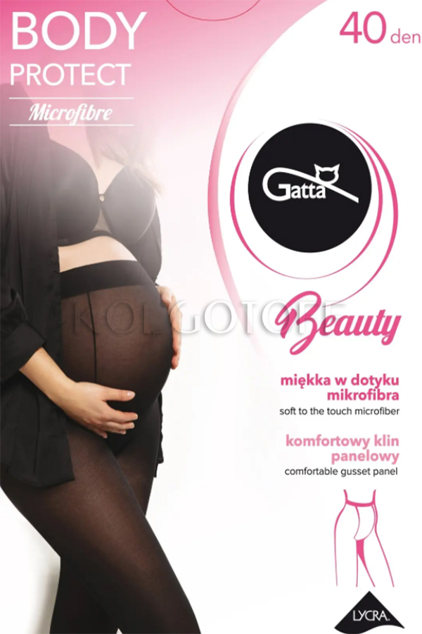 Колготки для вагітних з мікрофібри GATTA Body Protect microfibre 40