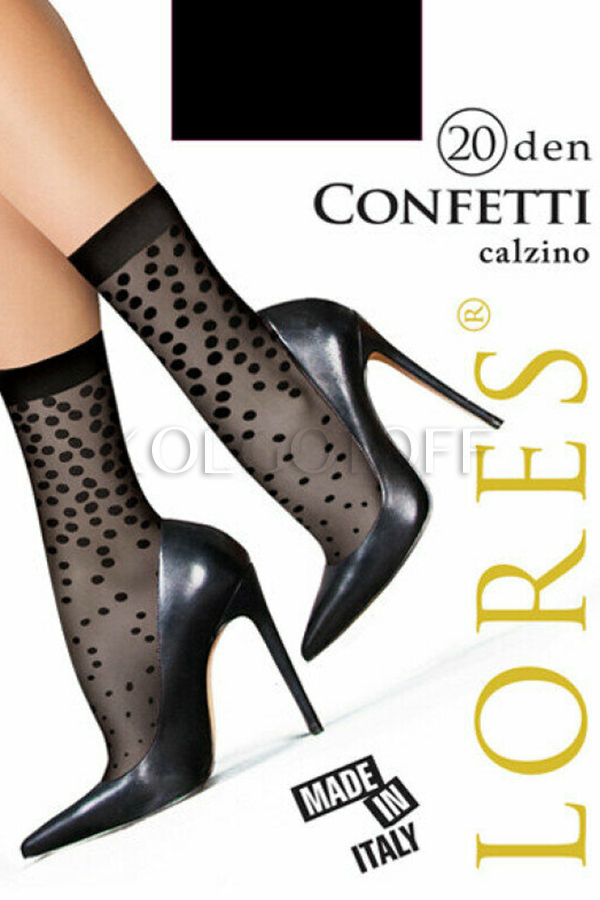 Шкарпетки жіночі з візерунком в точку LORES Confetti 20 calzino