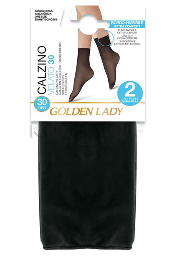 Шкарпетки жіночі без гумки GOLDEN LADY Velato 30 calzino