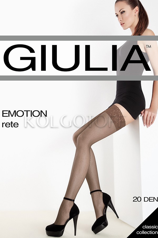 Чулки сетчатые женские GIULIA Emotion Rete