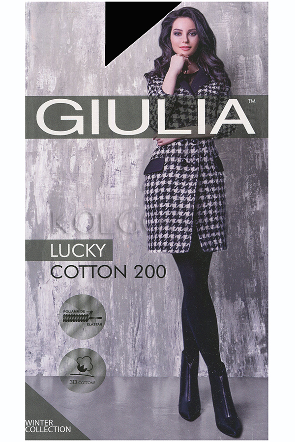 Колготки жіночі з бавовною GIULIA Lucky Cotton 200