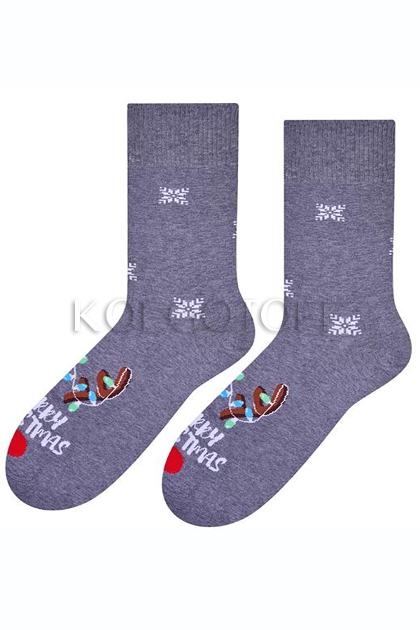 Чоловічі шкарпетки з різдвяним візерунком STEVEN ART136