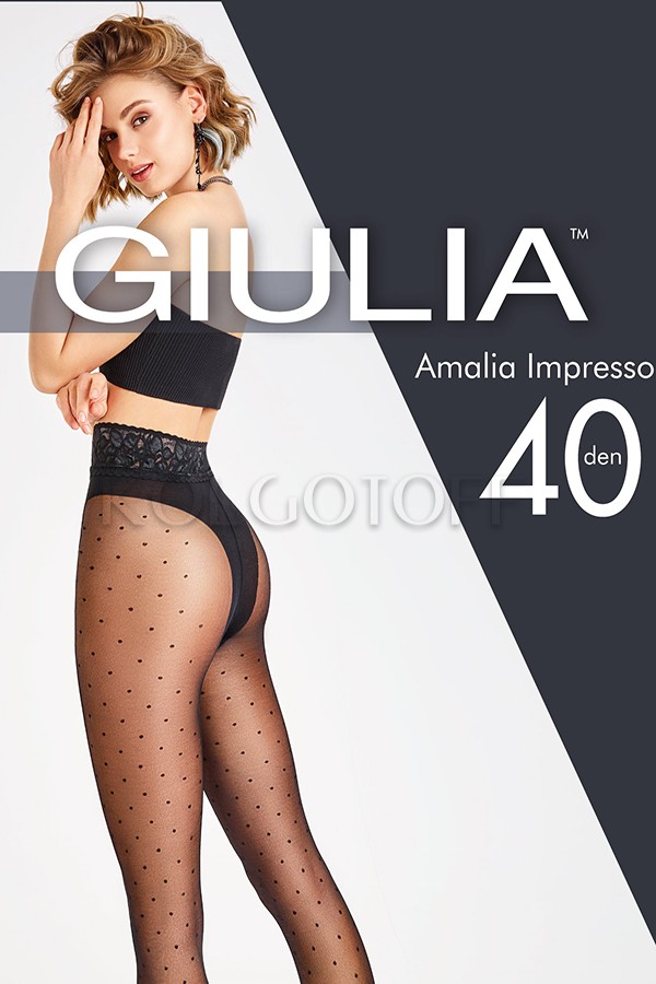 Колготки жіночі з візерунком GIULIA Amalia Impresso 40