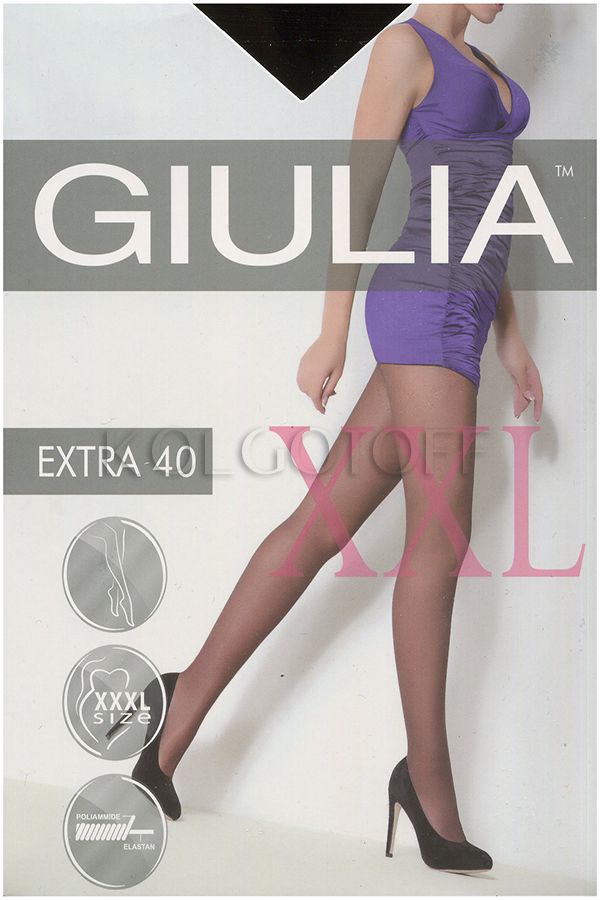 Колготки большого размера GIULIA Extra 40 XXL