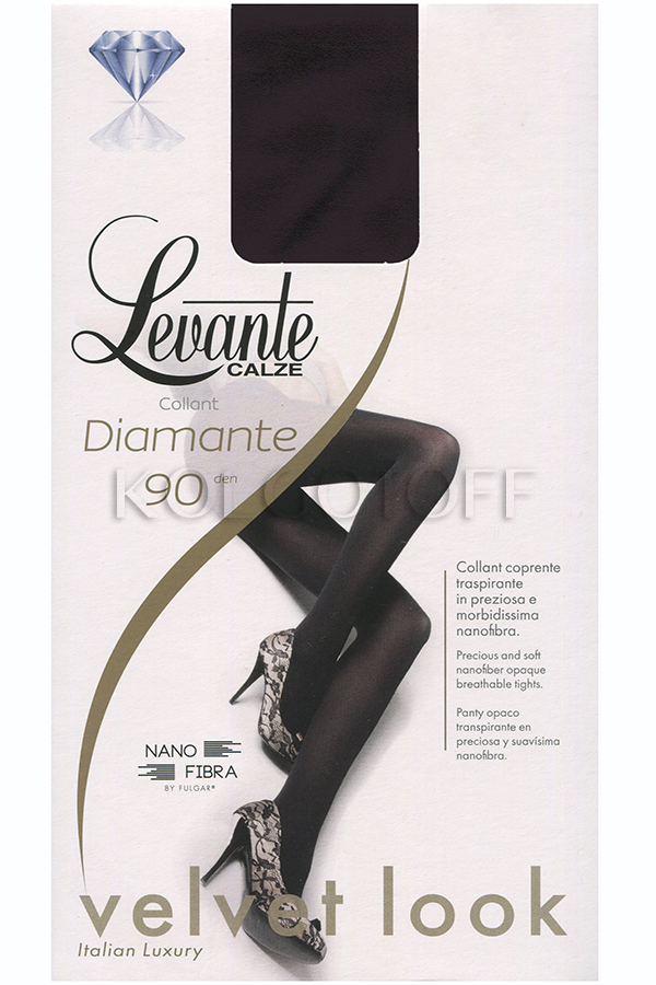 Щільні жіночі колготки з мікрофібри LEVANTE Diamante 90