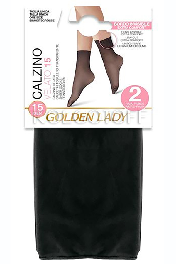 Шкарпетки жіночі без гумки GOLDEN LADY Velato 15 calzino