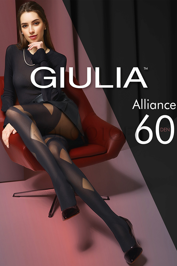 Жіночі колготки з візерунком GIULIA Alliance 60 model 1