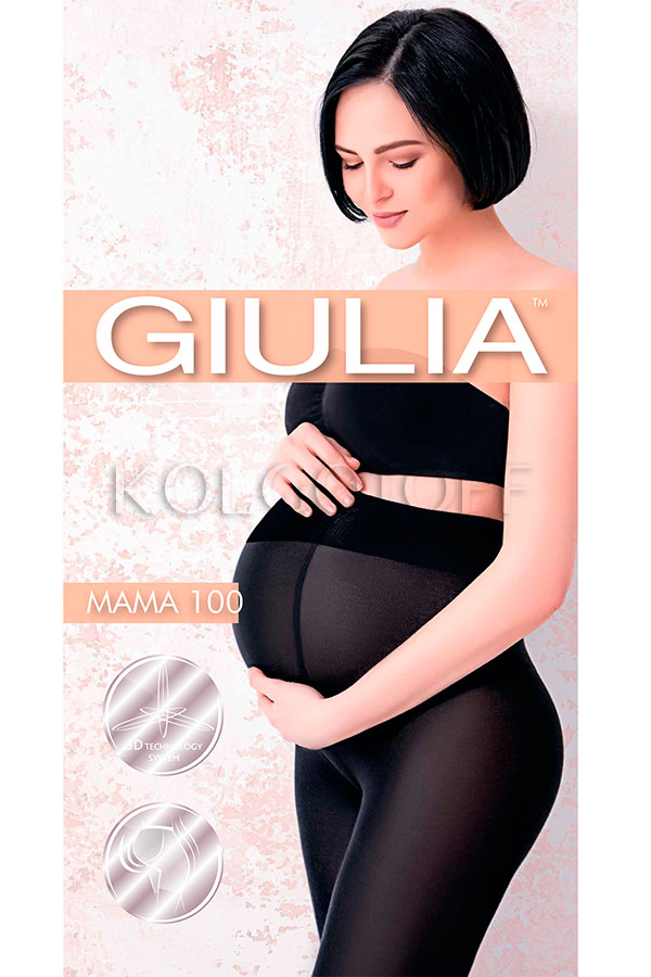 Колготки для вагітних щільні GIULIA Mama 100