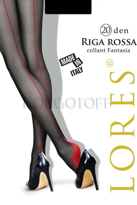 Женские колготки со швом сзади LORES Riga Rossa 20