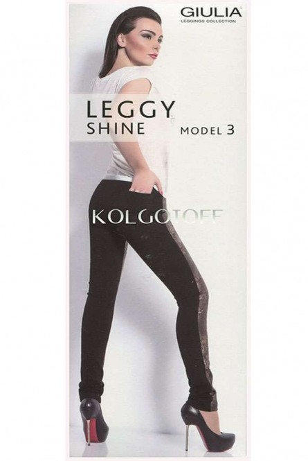 Леггинсы-брюки со вставкой спереди GIULIA Leggy Shine 03