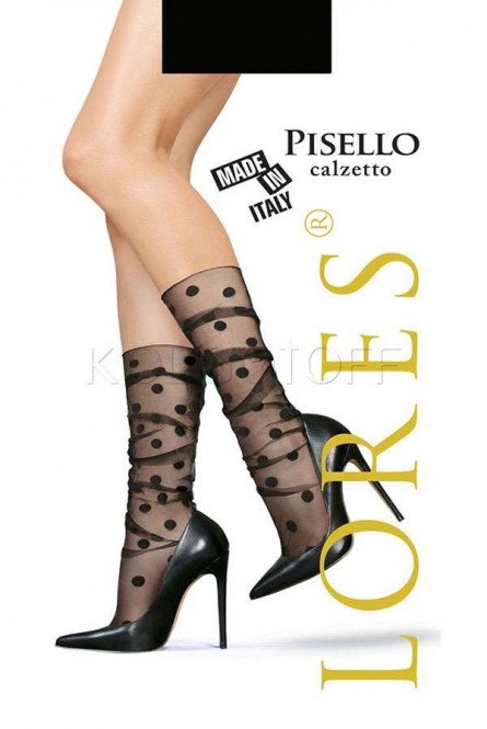 Ультратонкие женские гольфы с узором LORES Pisello calzetto