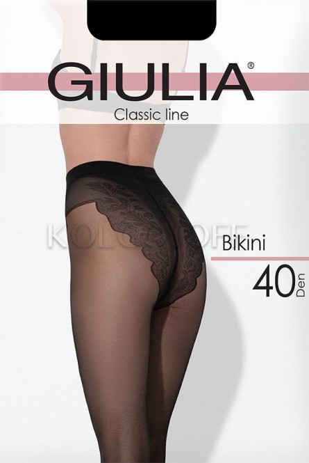 Колготки с ажурными трусиками GIULIA Bikini 40