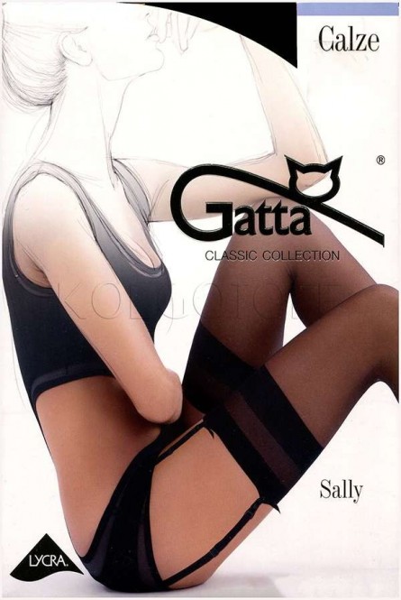 Чулки женские под пояс GATTA Sally 15 calze