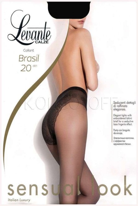 Женские колготки с ажурными трусиками LEVANTE Brasil 20