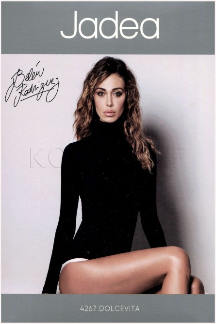 Хлопковая водолазка с воротником с подворотом и длинным рукавом JADEA Dolcevita Art 4267