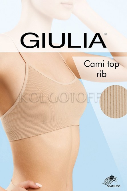 Топ бесшовный в рубчик GIULIA CAMI TOP RIB