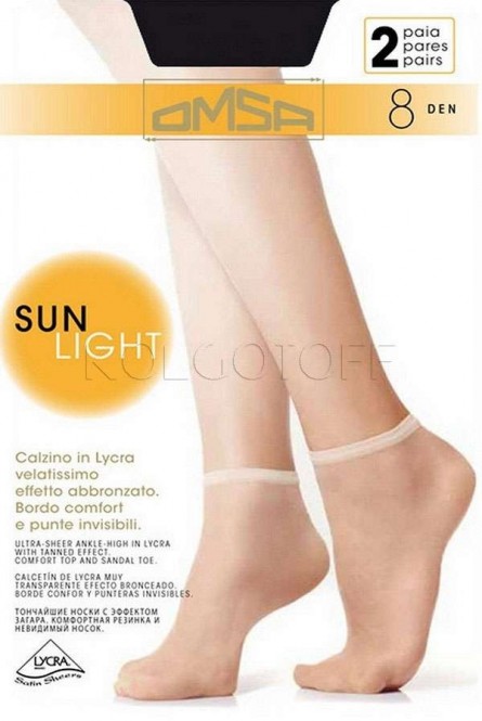 Носки ультратонкие OMSA Sun Light 8 calzino