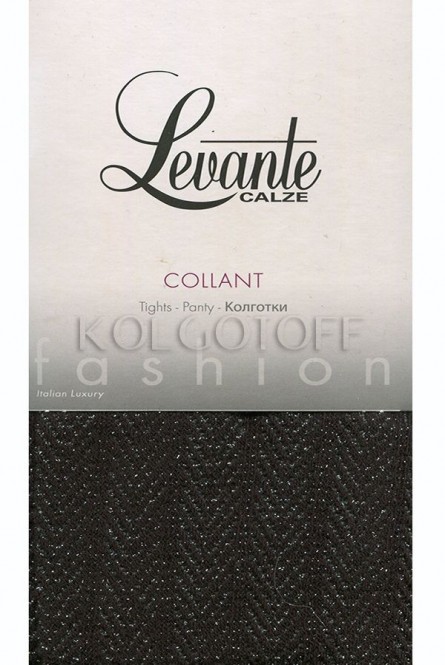 Женские тёплые колготки с люрексом LEVANTE B05A Collant Cotton Lame