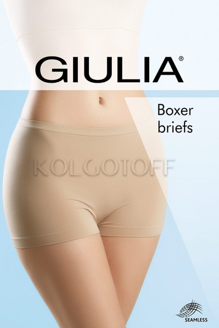 Трусики-шорты бесшовные GIULIA Boxer briefs color
