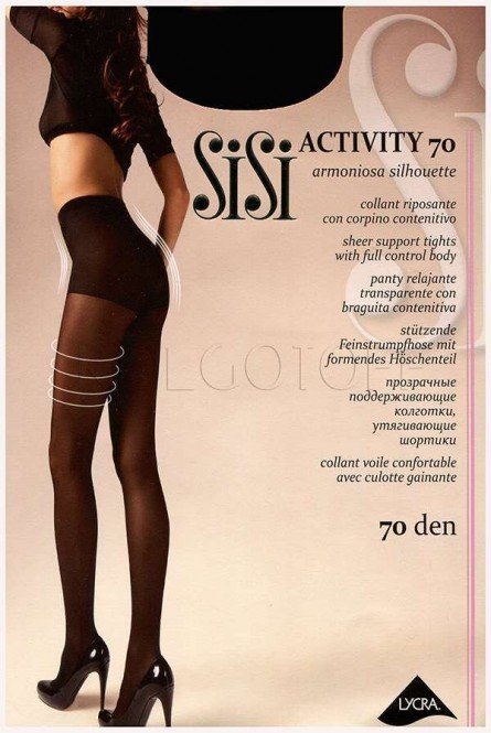 Колготки корректирующие с шортиками SISI Activity 70