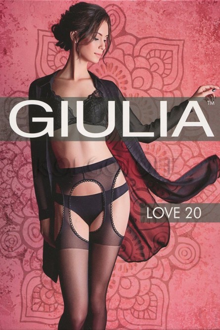 Колготки с имитацией чулок GIULIA Love 20
