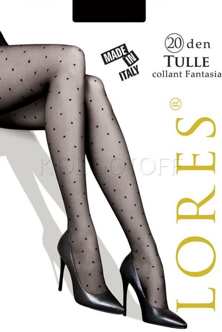 Женские колготки с узором в точку LORES Tulle 20