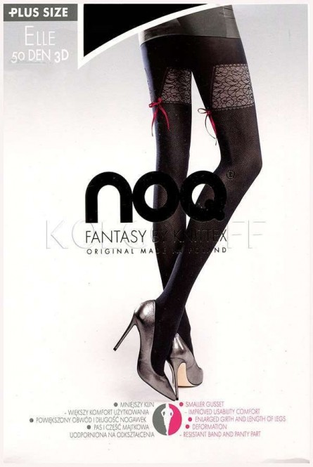 Колготки женские большого размера KNITTEX Elle 50 plus size