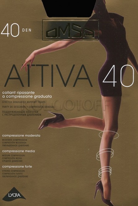 Колготки женские поддерживающие OMSA Attiva 40