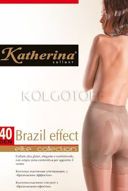 Колготки большого размера с утягивающим эффектом KATHERINA Brazil Effect 40 XL 