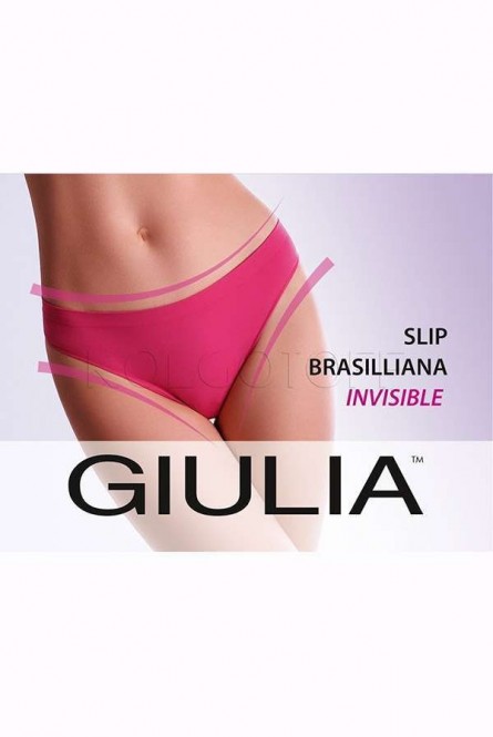 Трусики женские бесшовные GIULIA Slip Brasilliana invisible