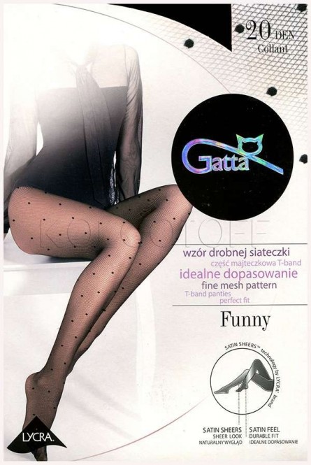 Женские колготки с узором в точку GATTA Funny 05