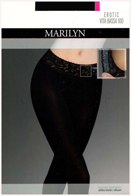 Колготки с силиконовым поясом MARILYN Erotic 100 vita bassa