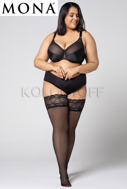 Чулки женские большого размера MONA Divine 30 hold-ups