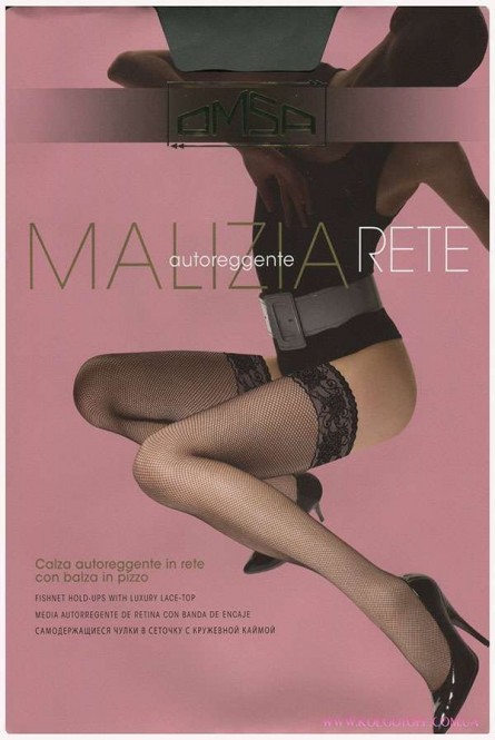 Чулки женские в мелкую сетку OMSA Malizia Rete