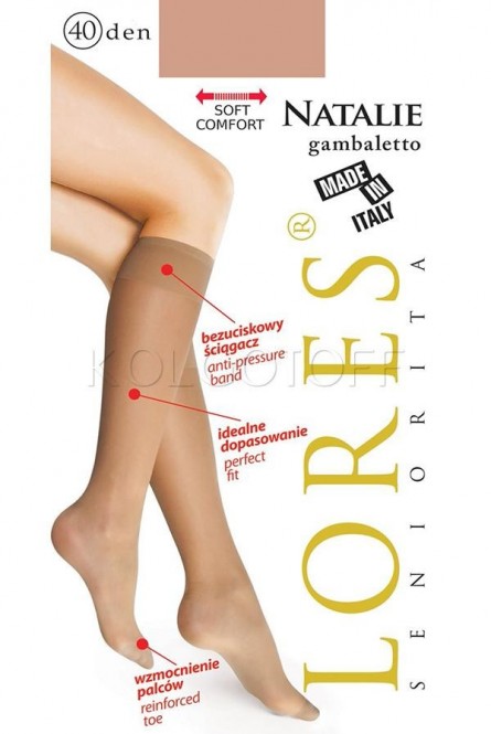 Женские классические гольфы LORES Natalie 40