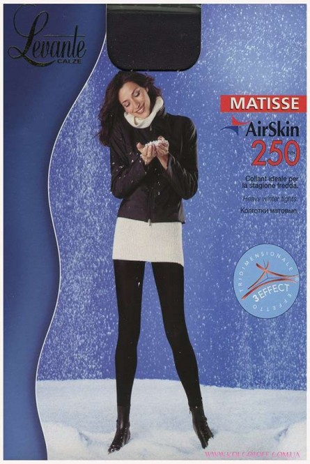 Тёплые женские колготки из микрофибры LEVANTE Matisse AirSkin 250