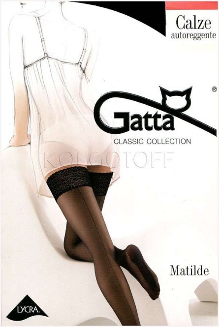Чулки женские со швом GATTA Matilde 20 autoreggente