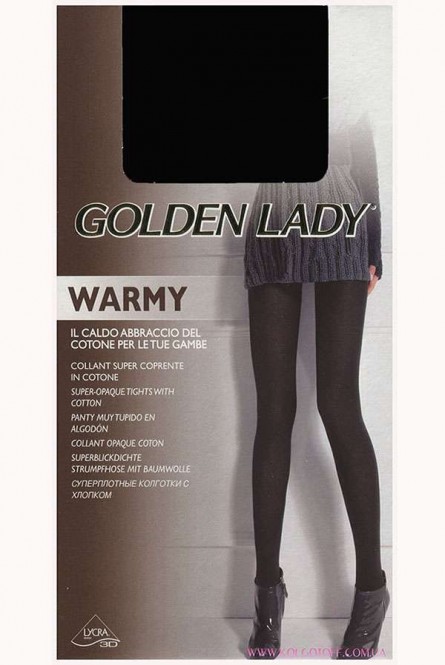 Колготки тёплые с хлопком GOLDEN LADY Warmy