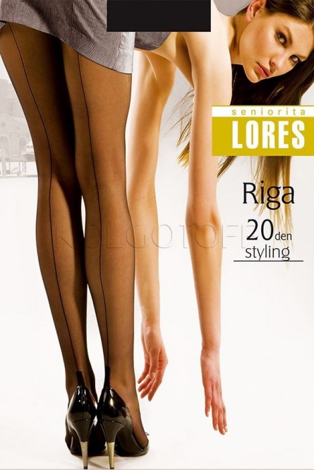 Женские колготки со швом сзади LORES Riga 20