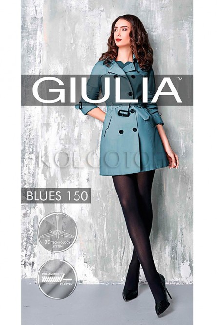 Колготки женские плотные из микрофибры GIULIA Blues 150