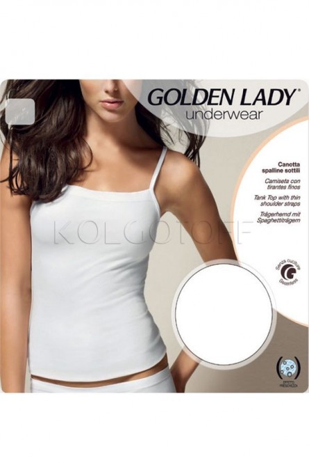 Майка женская бесшовная GOLDEN LADY Canotta con spalline in tussuto