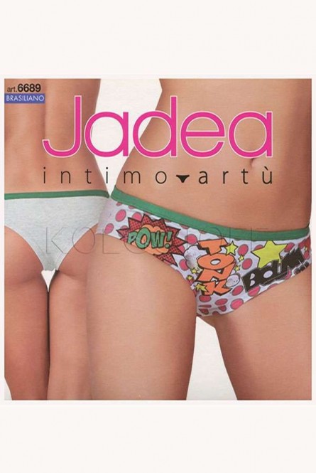Женские хлопковые трусики-бразилиана JADEA by Intimo Artu 6689
