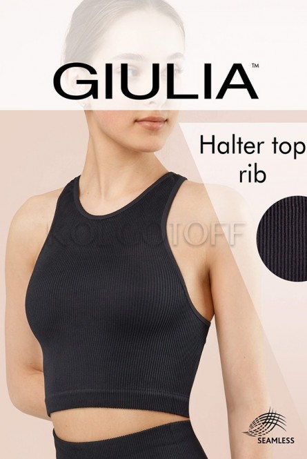 Топ бесшовный в рубчик GIULIA Halter Rib