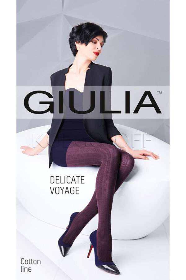 Колготки тёплые с узором GIULIA Delicate Voyage 150 model 6