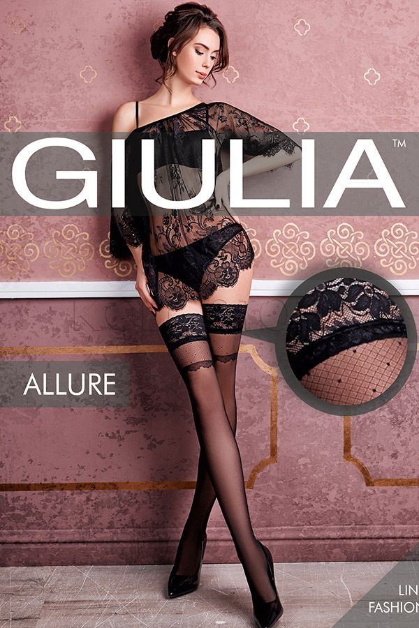 Чулки с узором GIULIA Allure 20 model 18