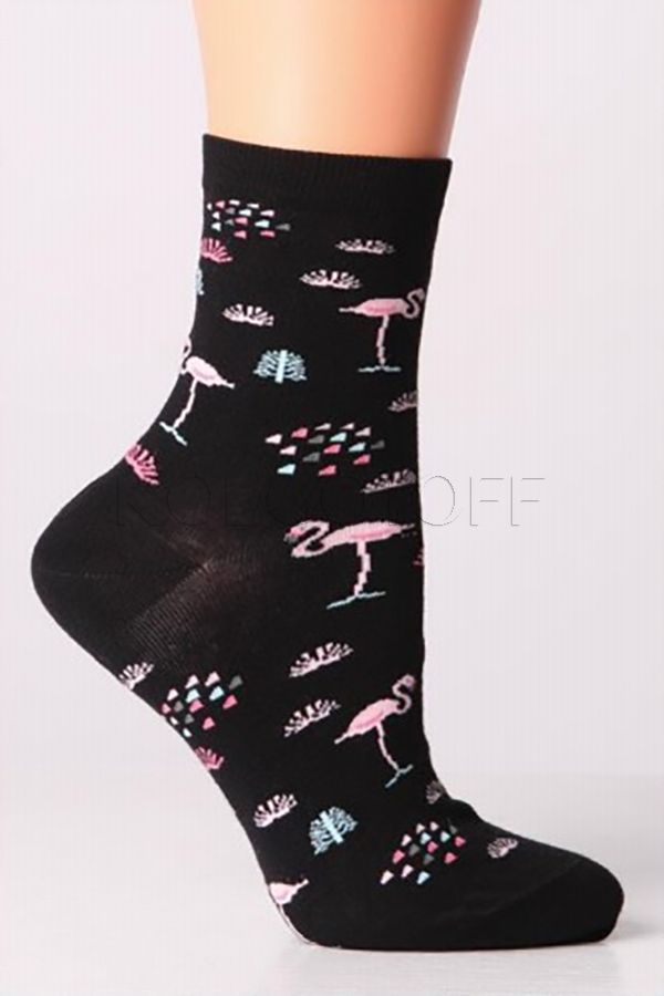 Шкарпетки жіночі бавовняні з візерунком GIULIA LSL-02