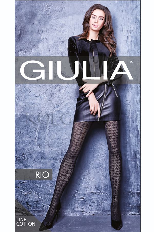 Колготки бавовняні з візерунком GIULIA Rio 150 model 13