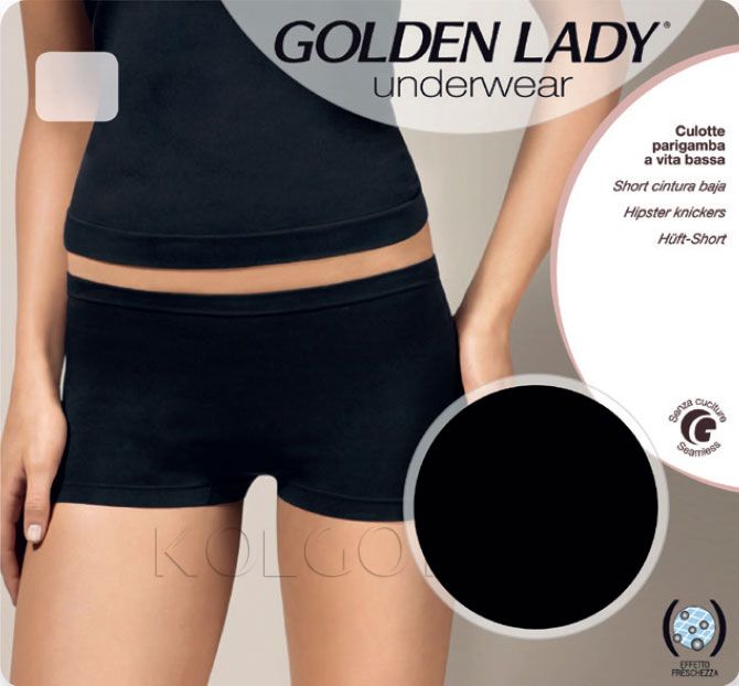 Бесшовные трусики-шортики GOLDEN LADY Culotte vita bassa 0012